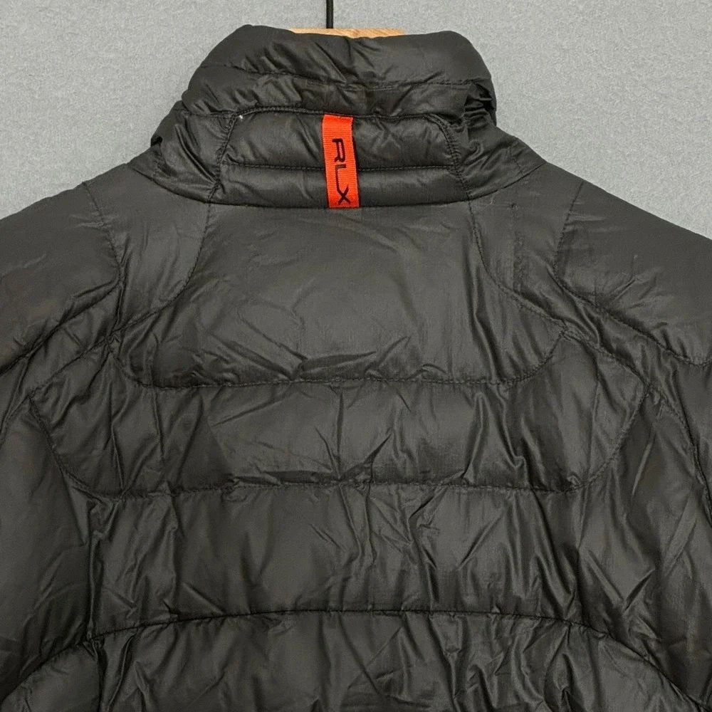 RLX Ralph Lauren Boy Jacket M Gray Down Puffer Lightweight Packable Outdoors